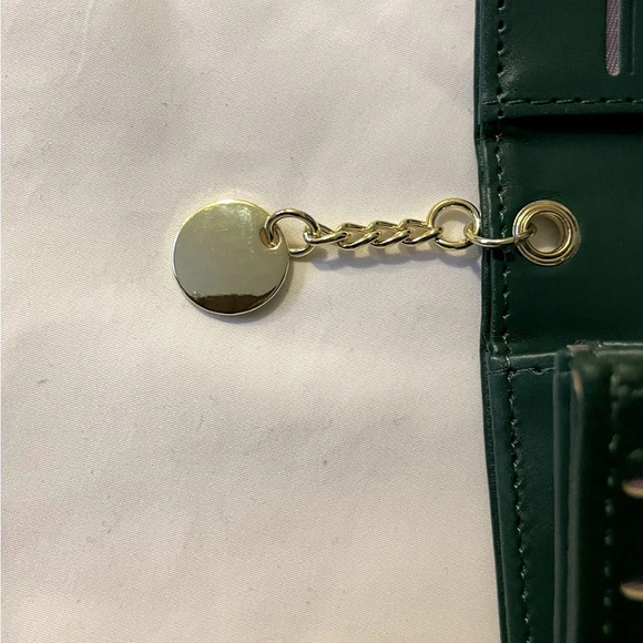 Classic Faux Leather Bi-Fold Wallet with Chain - Stylish Coin Purse, Versatile - Picture 4 of 7